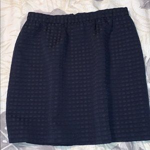 Katherine Barclay navy square design backzip skirt